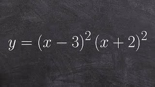 How to sketch the graph a polynomial using factors and multiplicity [upl. by Stiruc]