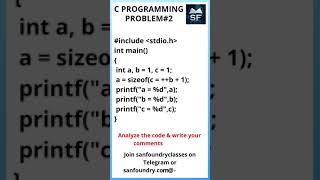 C Language Problem 2  Sanfoundry  Shorts [upl. by Bock744]