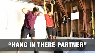 quotHANG IN THERE PARTNERquot Garage WOD  20 minute EMOM [upl. by Irelav]