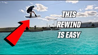 THIS REWIND IS EASY  WAKEBOARDING  BACKSIDE 360 RWIND 180 [upl. by Kenwrick]