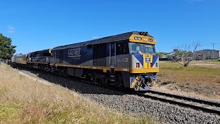 6MX1 Aurizon Freight GL102 CM3315 Melbourne to Port Pirie 1620 251024 Stawell VIC [upl. by Nic]