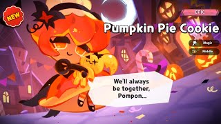 Cookie Run Kingdom New Epic Pumpkin Pie Cookie Draw Animation [upl. by Carma27]