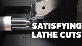 Dual Spindle CNC Lathes from DN Solutions Performing UNREAL Machining Cuts [upl. by Nylanna]