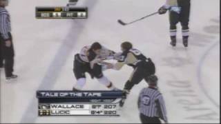 Milan Lucic vs Tim Wallace Dec 30 2008 [upl. by Legim]