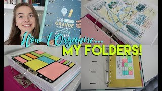 How I Organise my Notes and Folders for School 2017 [upl. by Enywad]