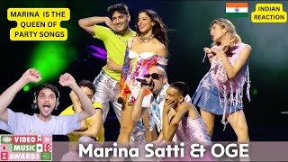 quotINDIAN REACTION ON quotMarina Satti amp OGE  Mixtape  LALALA  Μad Video Music Awards 2024quot 1085 [upl. by Ayinat]