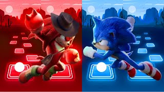 Knuckles The Echidna Vs Sonic The Hedgehog Coffin Dance Cover Video  TILES Hop [upl. by Attelra]