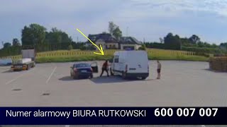 PATRIOT24 RUTKOWSKI W AKCJI Śmiała kradzież 43 tyś Euro z kabiny busa na stacji paliw w Pniewach [upl. by Demetre]