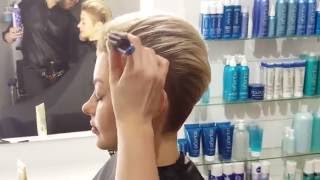 Faux Hawk Hairstyle with Blonde Ombre Color [upl. by Northrup]