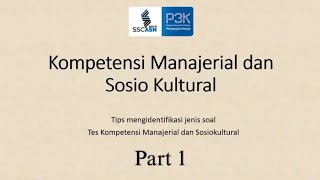 Latihan Soal Kompetensi Manajerial PPPK 2023 [upl. by Echikson]