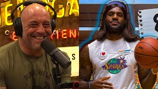 Joe Rogan amp Ice Cube Joke About Transgender Athletes Ruining Womens Sports Lebron James WNBA Lia [upl. by Aitsirt]