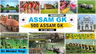 Assam Gk Marathon  500 Best MCQ  Study insight [upl. by Maon]