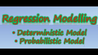 Deterministic Versus Probabilistic modelling [upl. by Fidela799]