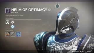 Destiny 2 Full Optimacy Armor Set Titan [upl. by Pinckney992]