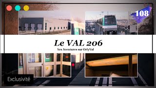 Le VAL 206 ses aventures sur la Ligne Orlyval 108 [upl. by Meeker]