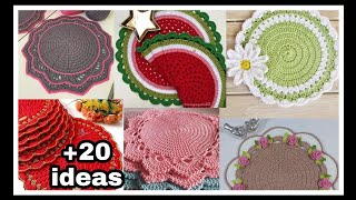 💡las mejores ideas para tejer carpetas con ganchillo CROCHET🧶 [upl. by Yna]