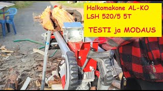 Halkomakone ALKO LSH 5205 5T  Testi ja Modaus [upl. by Fonz]