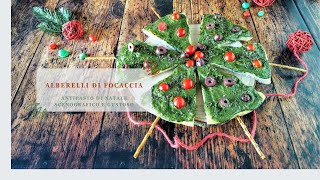 Alberelli di focaccia antipasto di Natale scenografico e gustoso [upl. by Punak124]