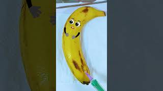 Worms in Banana Need Emergency Surgery jidoodle fruitsurgery foodsurgery [upl. by Eldon]