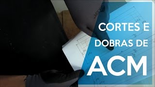 Croqui de Corte e Dobra para Chapas em ACM [upl. by Ardeid]