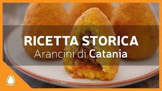 ARANCINI con CARNE  RICETTA tipica di CATANIA  Arancinotto [upl. by Flita]