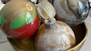 DIY Acrylic Paint Christmas Ornaments Easy amp Creative Holiday Decorations” [upl. by Nivac]