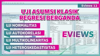 UJI ASUMSI KLASIK REGRESI BERGANDA EVIEWS ➡️ UJI ASUMSI KLASIK DENGAN EVIEWS ‼️ [upl. by Calvin]