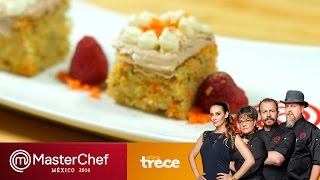 Pastel de zanahoria  Recetas de MasterChef México 2016 [upl. by Philemol]