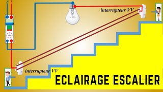 branchement interrupteur va et vient en simple allumage [upl. by Nester783]