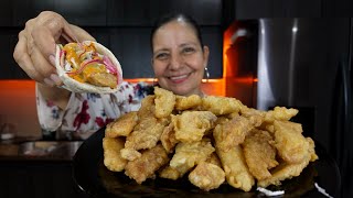 Tacos de pescado capeado con el capeado de la receta secreta de cocinando con chepis [upl. by Ibby]