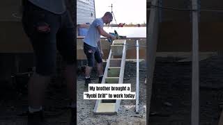 That Ryobi drill made a great hammer diy contractor woodworking construction [upl. by Anelis433]