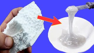 Make your own super glue for wood plastic iron and styrofoam ceramics [upl. by Tut602]