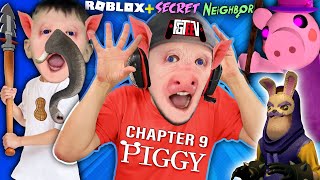 ROBLOX PIGGY The DOUBLE ESCAPE of Elephant Pig  Secret Hello Neighbor FGTeeV Ch 9 GameplaySkit [upl. by Anonyw]