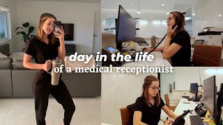 Day in the Life of a Medical Receptionist Work with me in a Dermatology Office [upl. by Aveline]