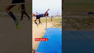 Girls power🔥 shorts viralvideo trackandfield physical girl highjump viralreels [upl. by Harac]