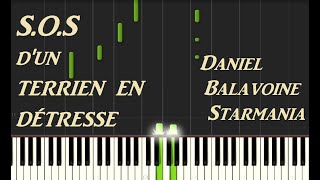 SOS dun terrien en détresse  Daniel Balavoine Piano Synthesia [upl. by Aggarwal]