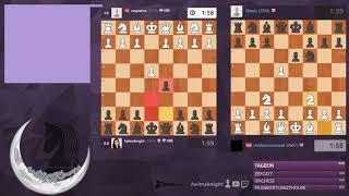 Bughouse with helmsknight  chickencrossroad vs 12teen  caspiwins [upl. by Ttereve]