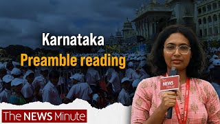 Thousands come together in Karnataka to read Constitution’s preamble [upl. by Milissa]