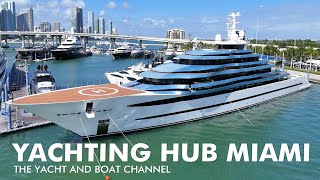 KAOS IN MIAMI BEACH  WALMART SUPER YACHT  300 MILLION PLUS OTHER BIG ONES MIAMI YACHT CHANNEL [upl. by Sexton]