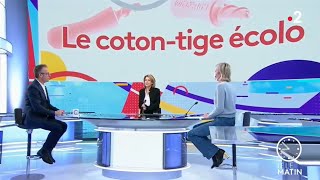 France 2  Télématin  Ears 360 Le coton tige écolo [upl. by Ashleigh812]