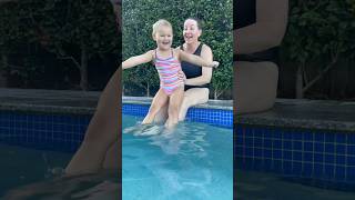 Backyard Swimming Pool Fun babyswimming toddlerlearning swimmingpool familytime poolparty [upl. by Sandon602]