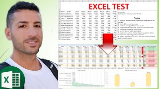 Excel Test for Job Interview 2022  Download this Test and practice your Excel Skills [upl. by Aisatna]