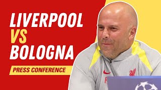 Liverpool vs Bologna Champions League  Arne Slot Press Conference [upl. by Brezin]