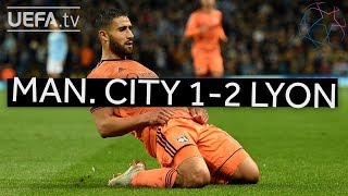 MAN CITY 12 LYON UCL HIGHLIGHTS [upl. by Hsinam]