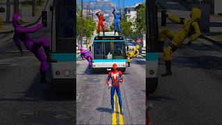 Spiderman helping his homie  GTA V  shorts 103 [upl. by Zrike]