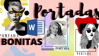 Portadas Bonitas en Word Fernanda💜 [upl. by Odlanyer]