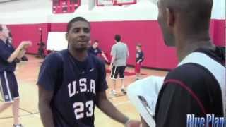 Kyrie Irving Challenges Kobe Bryant to 1on1 game [upl. by Araed117]