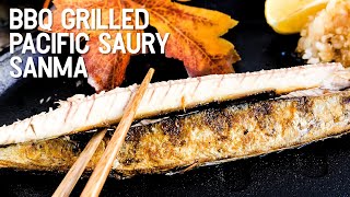 BBQ Grilled Pacific Saury Sanma [upl. by Aven]