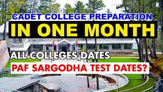 Cadet College Preparation  Top 10 Key Dates  Exam Success Strategy [upl. by Adlen46]