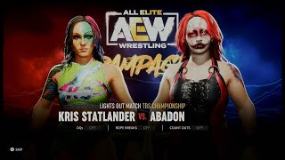 AEW Fight Forever  Kris Statlander vs Abadon PS5 [upl. by Jorge]